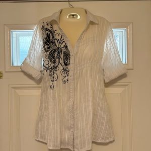 White button down shirt